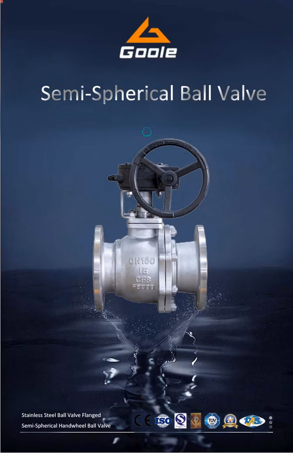 Side Entry Handwheel Flanged Floating Ball Valve