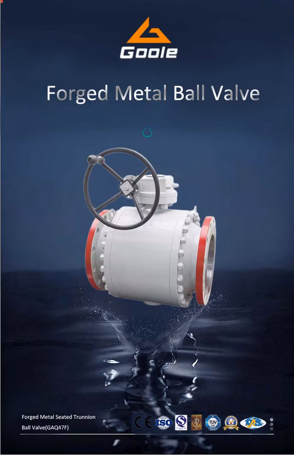 3 PCS Forged Steel Trunnion Mounted Ball Valve