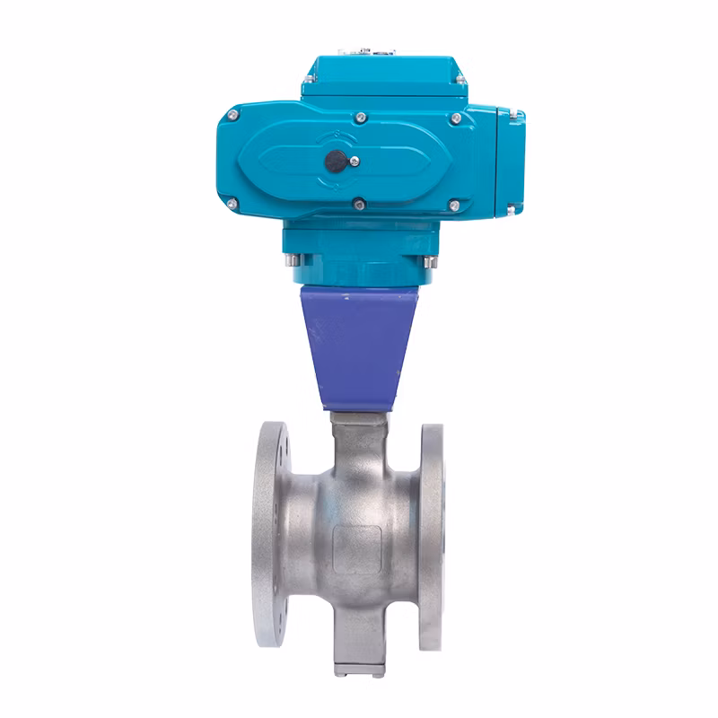 DV24V/220V/AV220V/24V on-off Type Electric Ball Valve, Pn16/Pn25/150lb/300lb/1000wog NPT/Bsp Female /RF Flange/Clamp End Wcb/SS304/CF8/CF8m Ball Valve