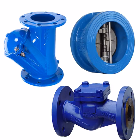 Flange Ball Cast Iron Check Industry Wafer Double-Disc Valve with Lever and Counter Weight
