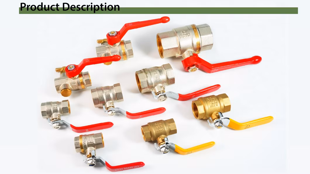 Brass DN32 1 1/4" Inch Flanged Three-Way Ball Valve for HVAC Manifold Diversion