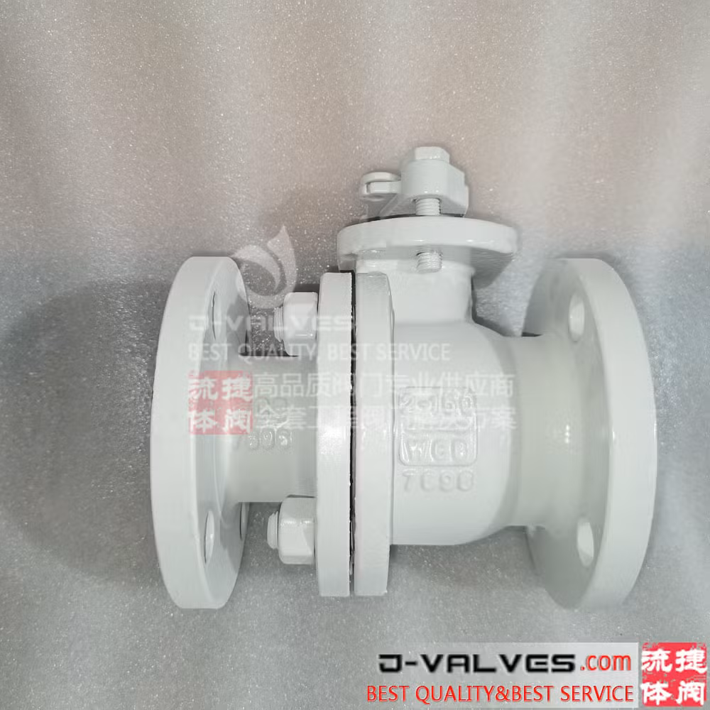 Cast Steel/CS/Wcb/Carbon Steel Floating Type Solid Ball Locking Device Fire Safe 2PC Flange Ball Valve
