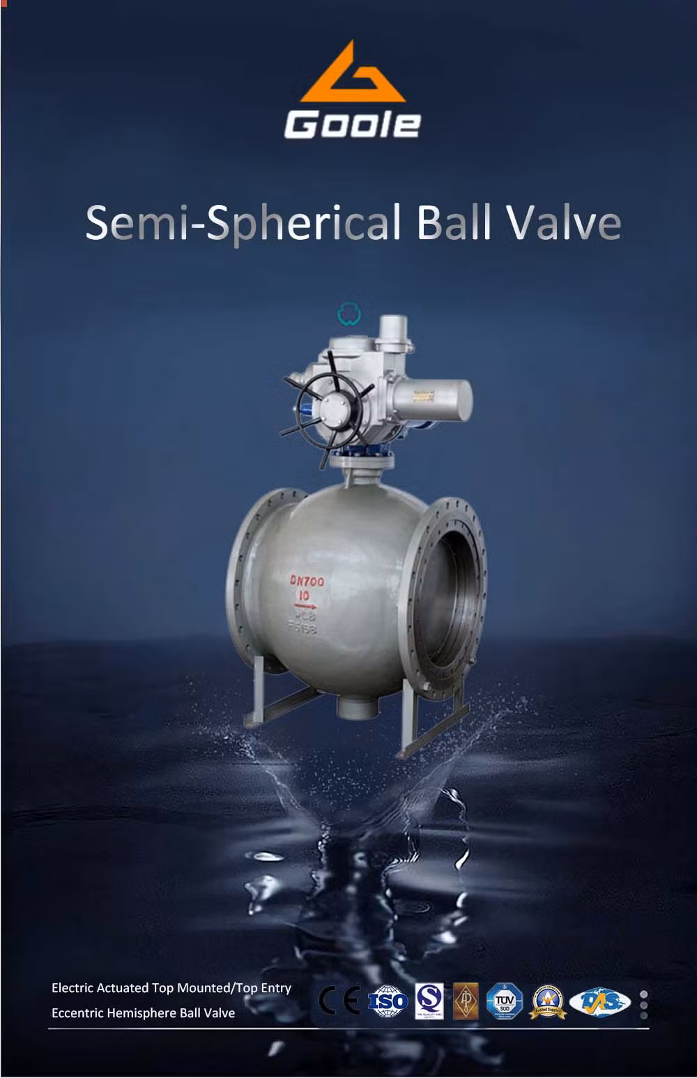 Forged Steel Electric Top Entry Trunnion Ball Valve (GAQ940H)