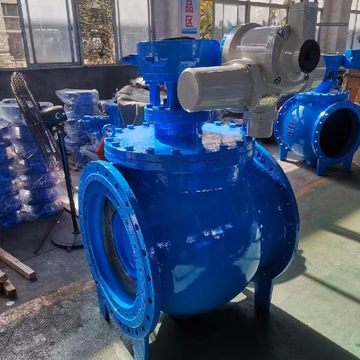 ANSI Electric Forged Steel Top Entry Trunnion Mounted Ball Valve