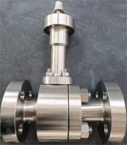Flanged Ends Low Temperature Cryogenic Floating Ball Valve / with Extended Stem