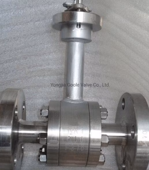 Flanged Ends Low Temperature Cryogenic Floating Ball Valve / with Extended Stem