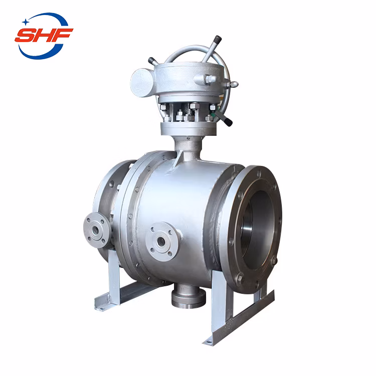 Lever Operated DN80 Pn16 Flanged Jacketed Ball Valve with Drawing