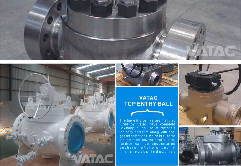 API 6D CS or Ss Top Entry Trunnion Ball Valve with Welding Connection