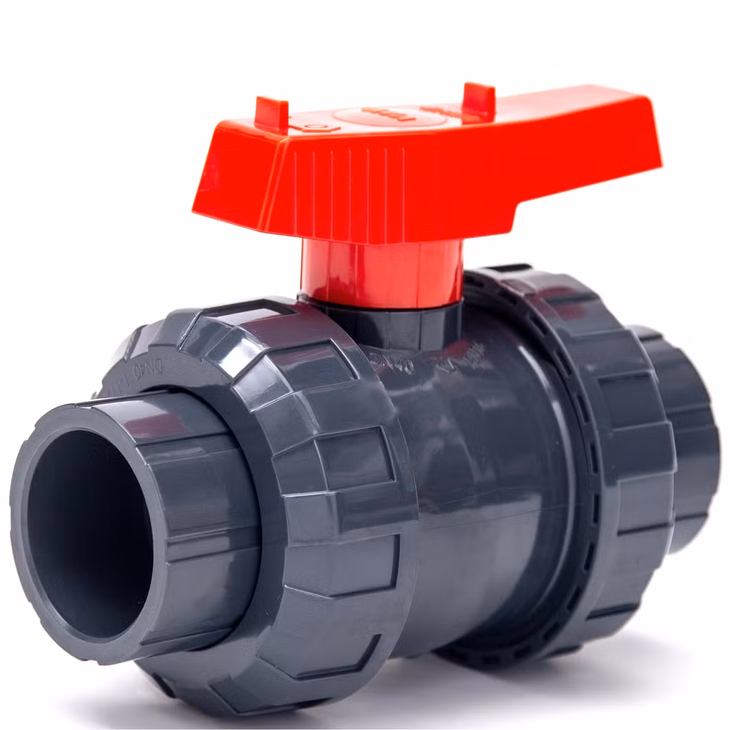 High Quality Plastic True Union Female Thread End Valve Manufacture PVC Ball Valve Factory UPVC Double Union Ball Valve Manufacturer PVC Valve Supplier