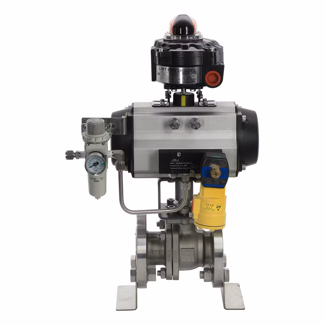 40A-600A for Body Size of Quality Pneumatic Actuator for Soft Seated Trunnion Ball Valves with Three-Piece Design Features
