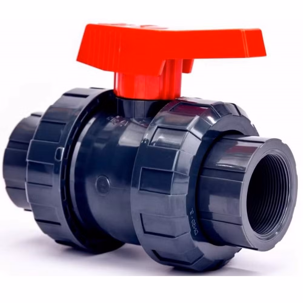 High Quality 1.6MPa (PN16) PVC Union Body Female Thread Ball Valve UPVC True Union Ball Valve Plastic Double Union Ball Valve 1/2"-4"