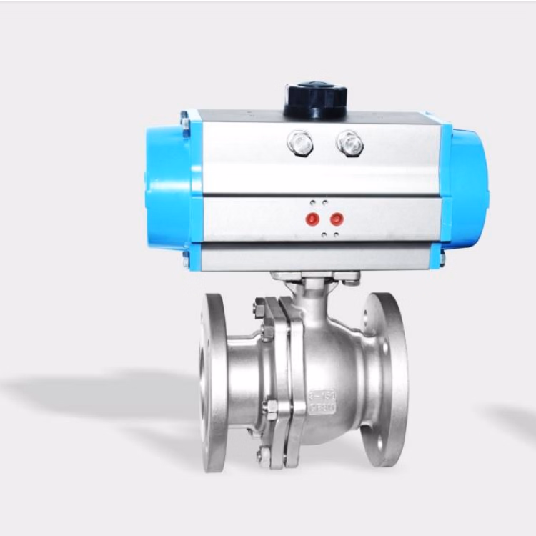 Jtaiv Industrial Ball Valve 3 Inch SS316 Include Actuator Heavy Duty Explosion-Proof Pneumtica Flanged 2 Inch Ball Valve
