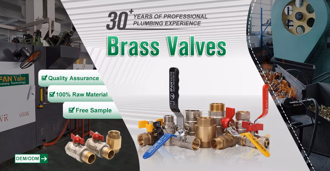 Ifan ASTM F877 Corrosion Resistant Brass Valve OEM ODM 1/2" Mini Valve Brass Ball Valve