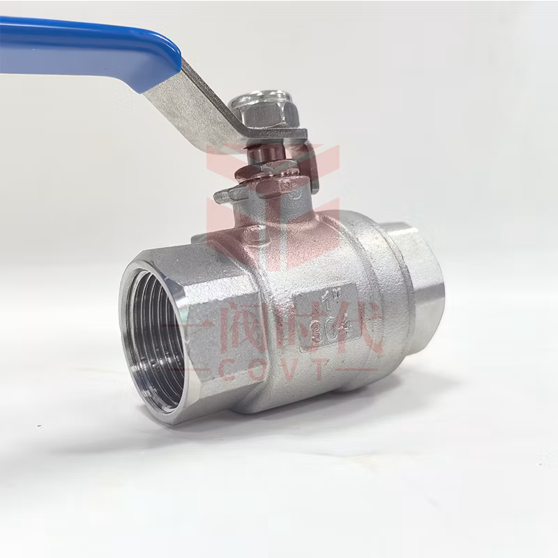 Good Price CF8/CF8m Full Port 2PC Ball Valve Thread End BSPT NPT Stainless Steel Female Manual 2 PCS CE Floating Ball Valve