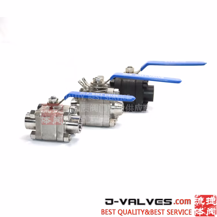Lever Operated 3 Piece Stainless Steel Ball Valve