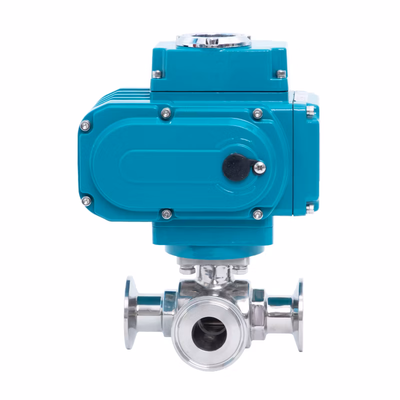 DV24V/220V/AV220V/24V on-off Type Electric Ball Valve, Pn16/Pn25/150lb/300lb/1000wog NPT/Bsp Female /RF Flange/Clamp End Wcb/SS304/CF8/CF8m Ball Valve