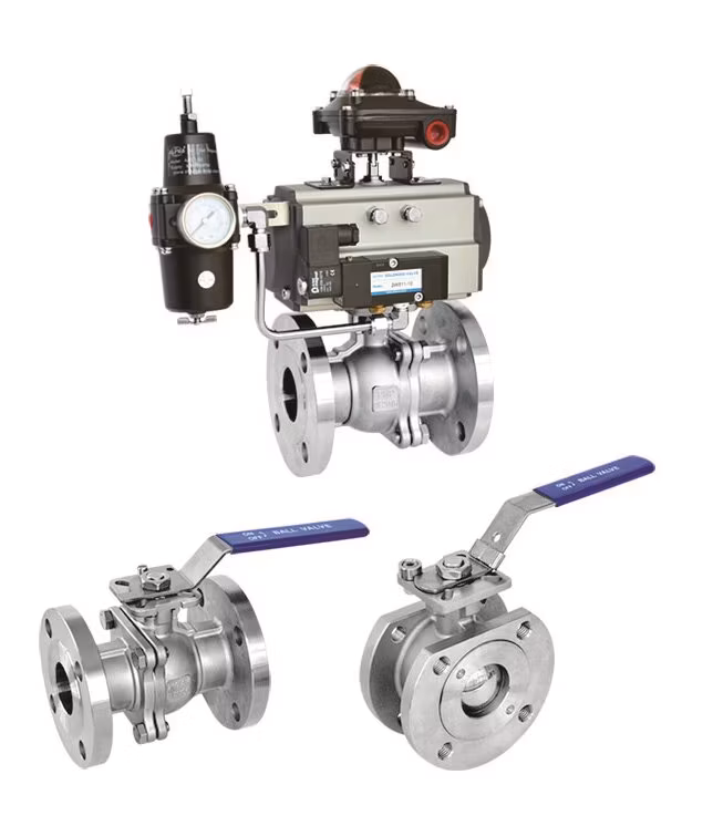SS304/316 Thread/Butt Weld/Socket Weld/Sanitary Tri-Clamp-Pn16/Pn40-DIN/ANSI/JIS with Is05211 Mounting Pad Stainless Steel Ball Valve