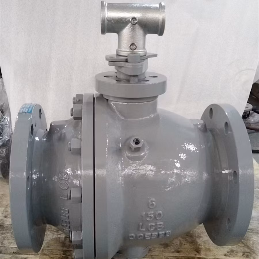 8 Inch 600lb Stainless Steel CF8 Trunnion Ball Valve with Extended Nonnet &Stem and Drip Tray