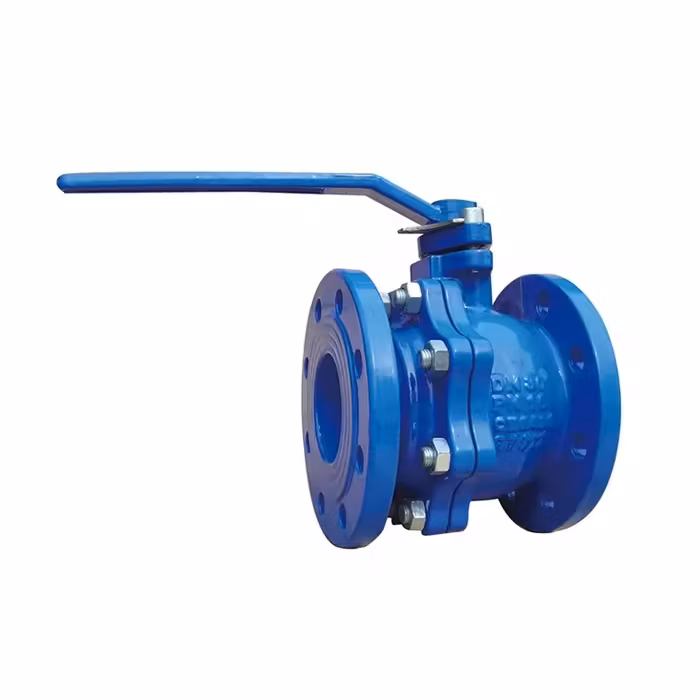 JIS 2 Way 3" DIN ANSI Pn16 4 Inch Flanged Cast Iron Ball Valve