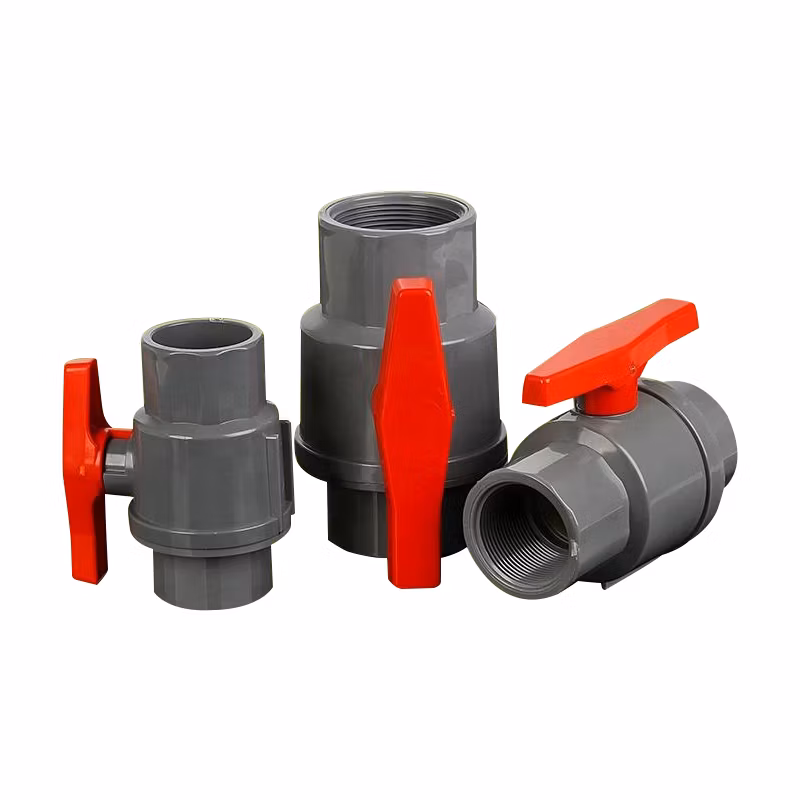 Pntek Best Price 1inch Joint Plastic CPVC Two Pieces Ball Valve