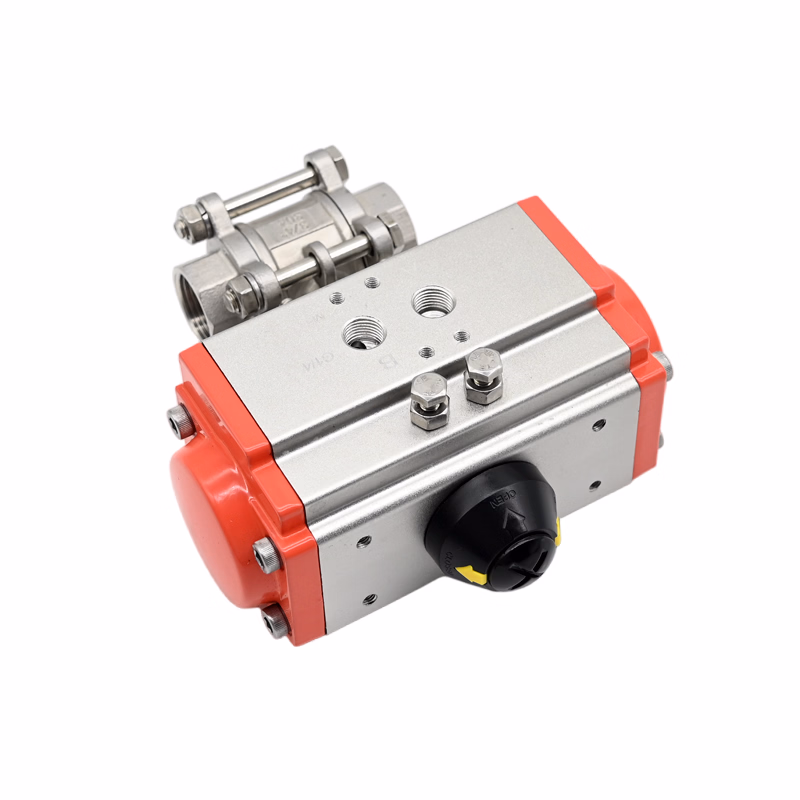 Jtaiv Factory Customized 3PC DN15-DN100 3-Piece Threaded Pneumatic Ball Valve