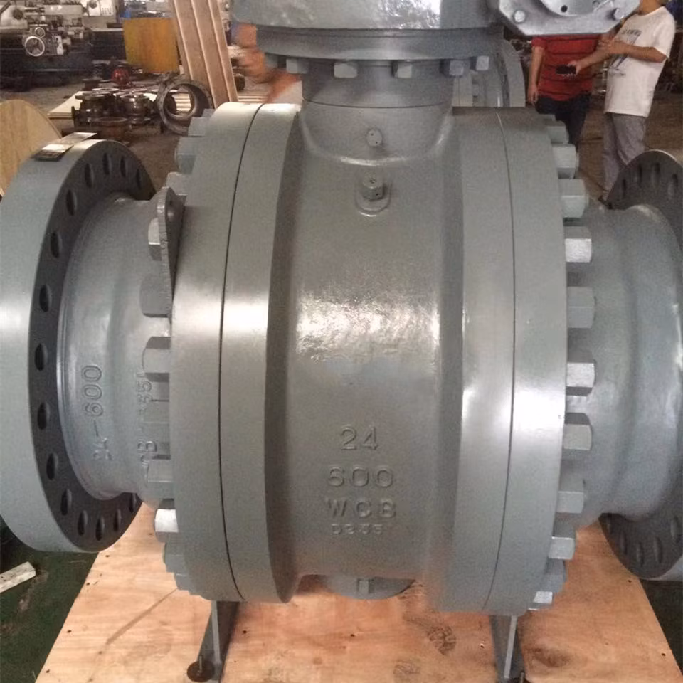 8 Inch 600lb Stainless Steel CF8 Trunnion Ball Valve with Extended Nonnet &Stem and Drip Tray