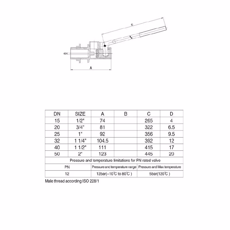 Good Price Brass Orignal Color Forged Male Thread Water Tank Floating Ball Valve