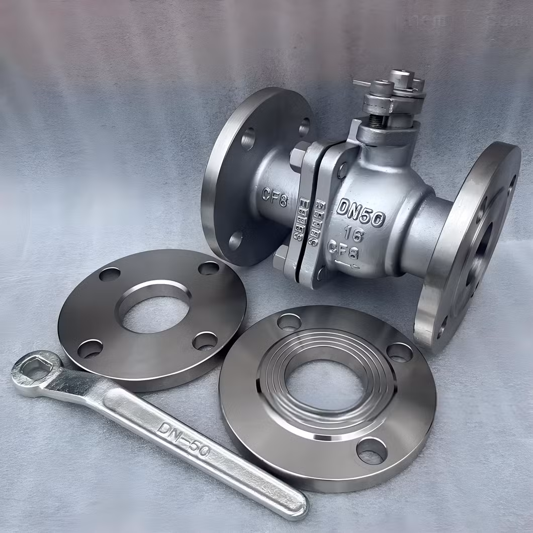 ISO/CE/API/ANSI High Temperature Small Size DN50 DN80 DN100 Hard Metal Seal Flange Manual Ball Valve for Oil, Gas, Heating