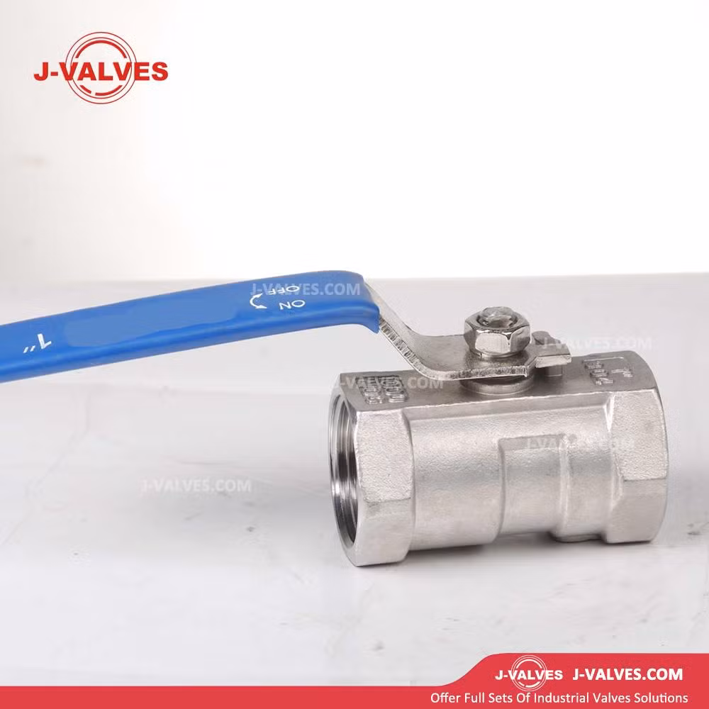 J-Valves 1PC Floating Ball Valve Manual Operated Reduced Port Carbon/Stainless Steel Wcb/304/316