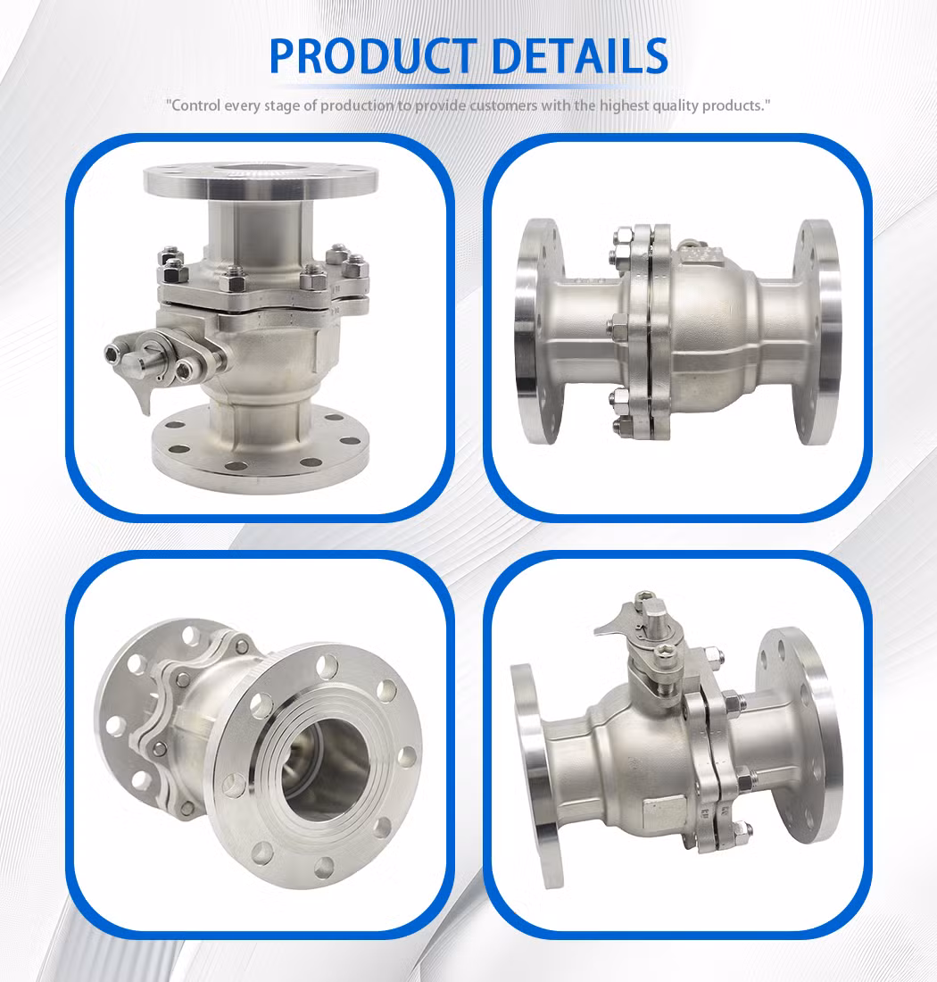 Large Diameter Stainless Steel High Temperature Trunnion Ball Valve for Water/Air/Oil/Gas/Liquid