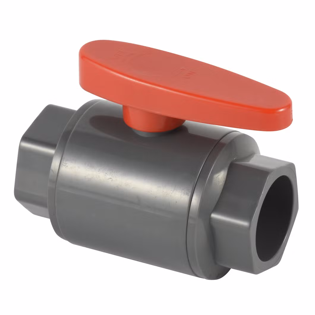 Salvador OEM ODM Manufacturer Pipe Valve UPVC Manual Injection Molded Plastic Three Pieces Compact Ball Valve