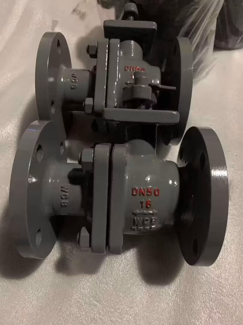 Q347h-16c High Pressure Forged Steel Ball Valve Fixed Worm Gear Flange Connection Hard Seal