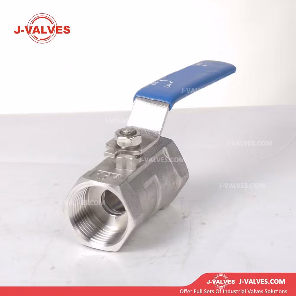 J-Valves 1PC Floating Ball Valve Manual Operated Reduced Port Carbon/Stainless Steel Wcb/304/316