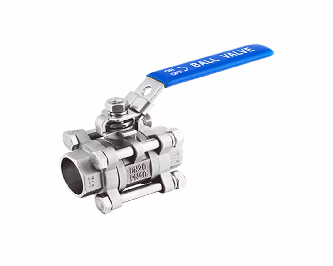 2PC Pn63 1000wog Stainless Steel Carbon Steel Reduced Port Thread Socket Weld Butt Weld 304 316 CF8m CF8 1.4408 Ball Valve