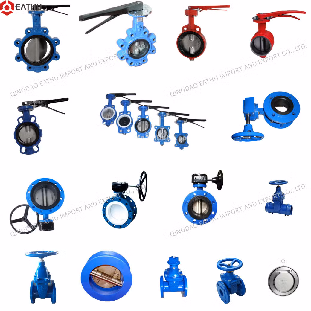 Ductile Iron Flanged Type Soft Seat Butterfly Valve with Lever Operator