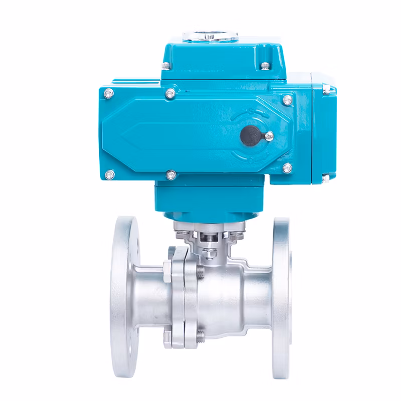 DV24V/220V/AV220V/24V on-off Type Electric Ball Valve, Pn16/Pn25/150lb/300lb/1000wog NPT/Bsp Female /RF Flange/Clamp End Wcb/SS304/CF8/CF8m Ball Valve
