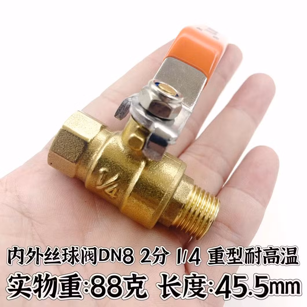 Brass Internal and External Wire Ball Valve Tap Water Switch Manual Valve