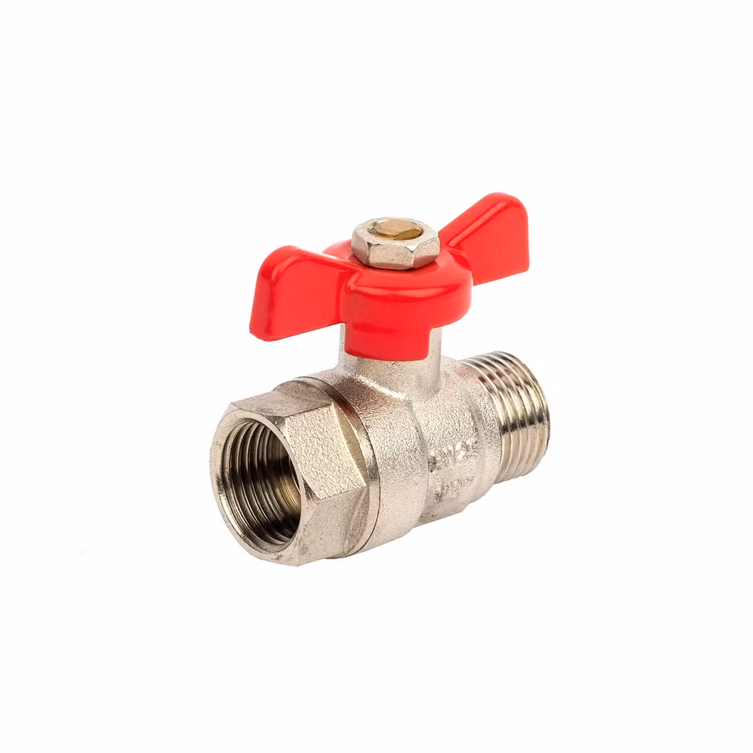 Straight Through Type Butt Weld Lndustrial Brass Ball Valve for Water Supply System