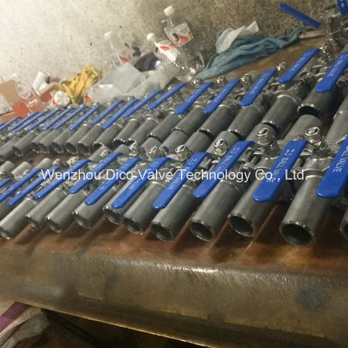Dico 1/4"-4" 1000wog Bw End with Extended Pipe Industrial 3PC Ball Valve