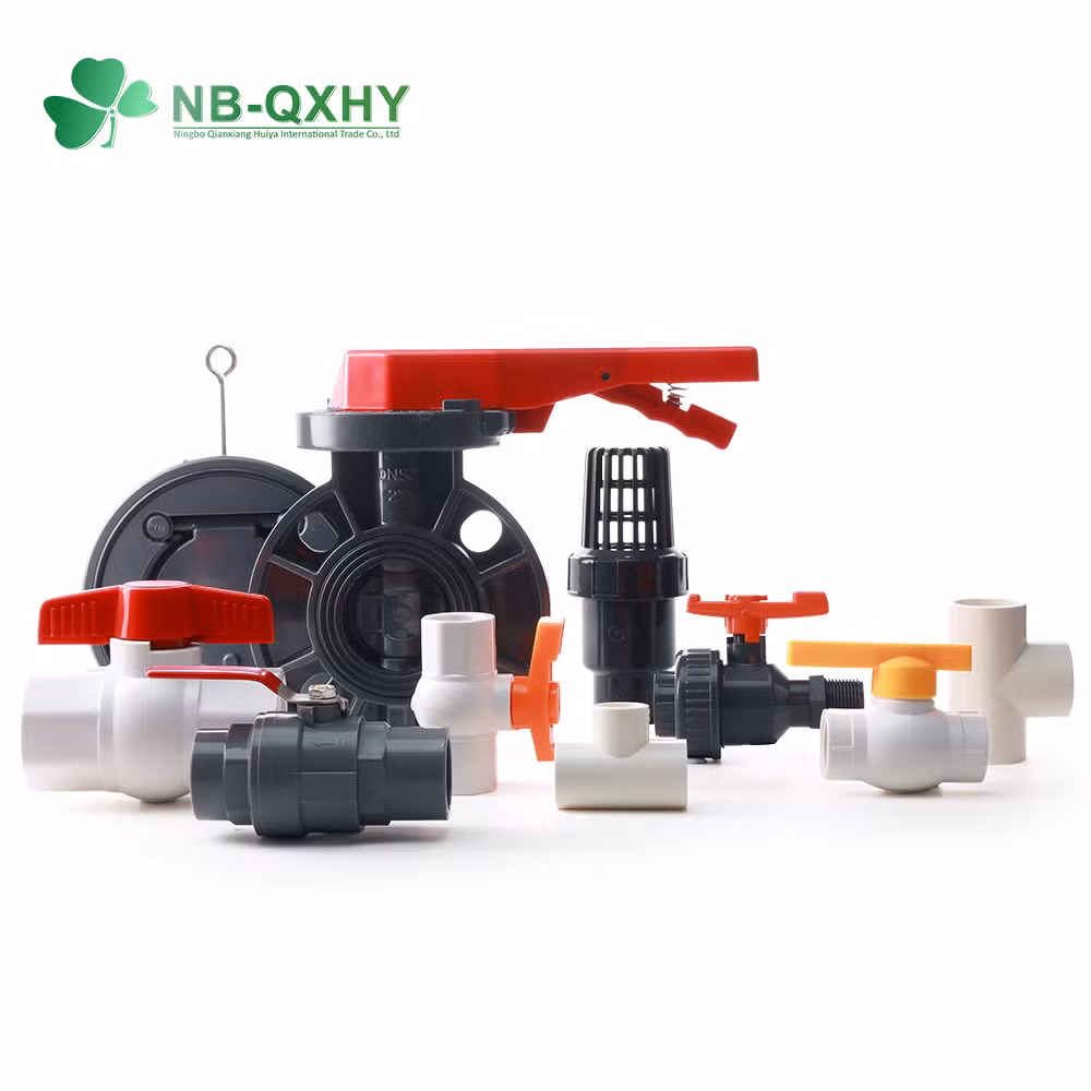 Best Price PVC Ball Valve 1.5 Inch Water Valve PVC Gray Plastic Ball Valve