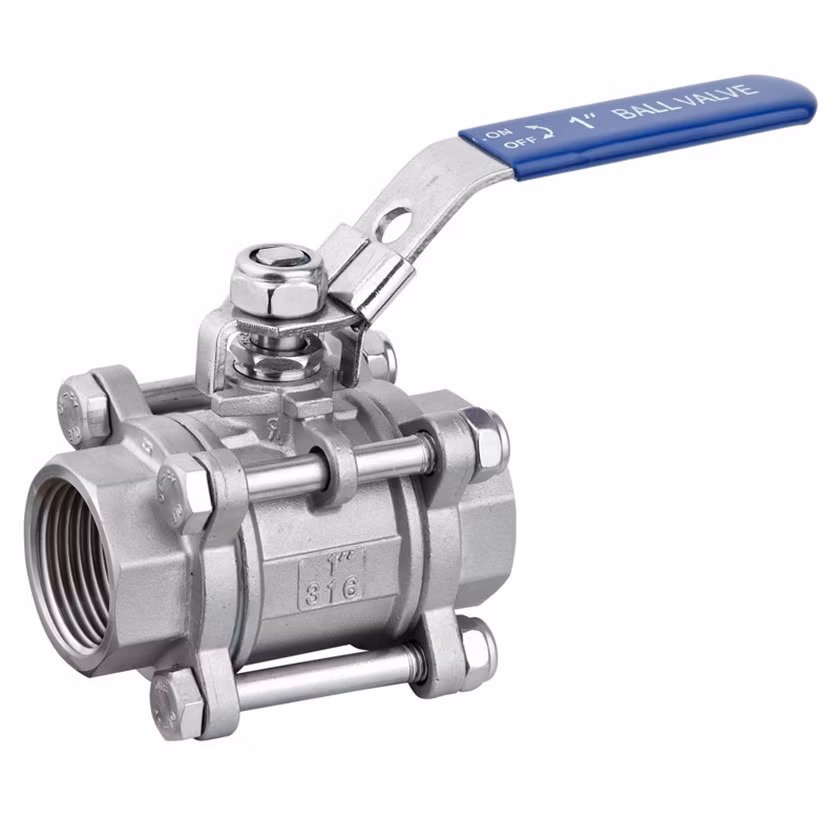 Soft Seat PTFE Seat Stainless Steel NPT Thread Ball Valve