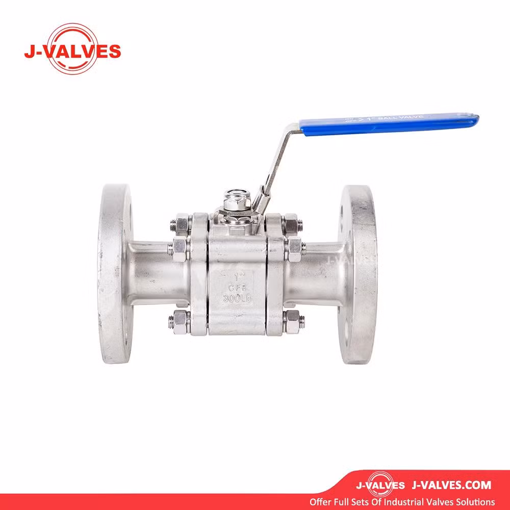 J-Valves 3PC CF8m/CF8/CF3 Threaded Forged Steel Body Cast Valve Cover Flange Ball Valve