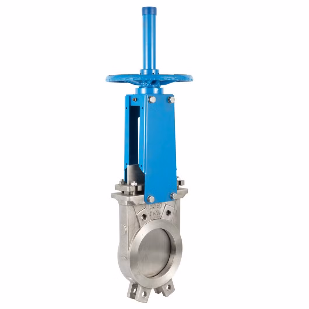Ductile Iron Stainless Steel Wcb CF8m CF8 Rising Stem Wafer Lug Knife Gate Valve