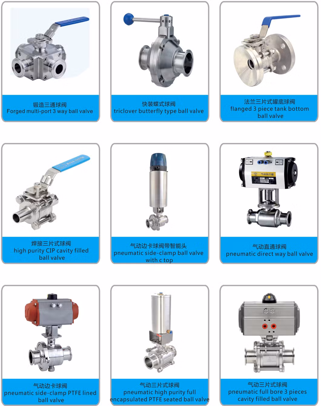 Stainless Steel Sanitary Female Threaded Full Flow Ball Valve