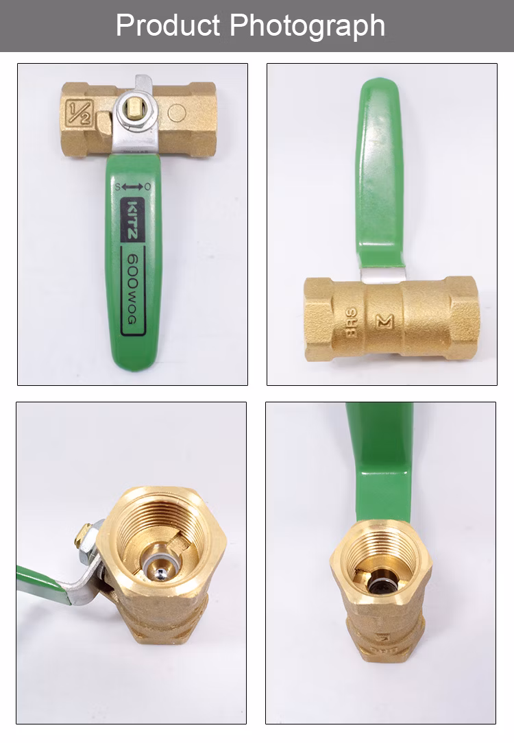 Japan Kitz Original 1/2inch Tk Type 600psi Forged Brass, Ball Valves, Reduced Bore Screwed Ends for Water Oil Gas