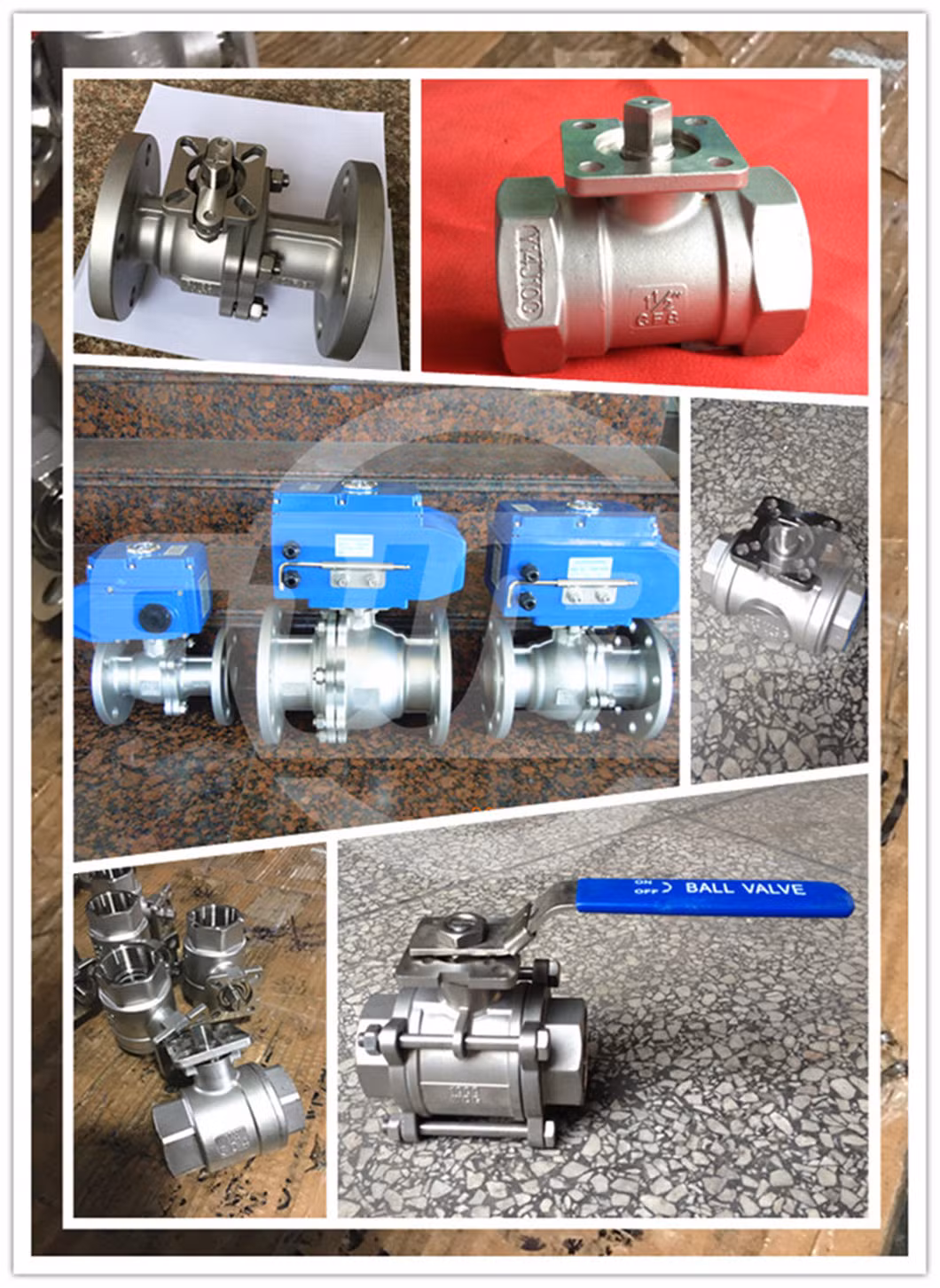 Rb 1PC CF8m Stainless Steel Ball Valve with ISO 5211 Direct Mounting Pad