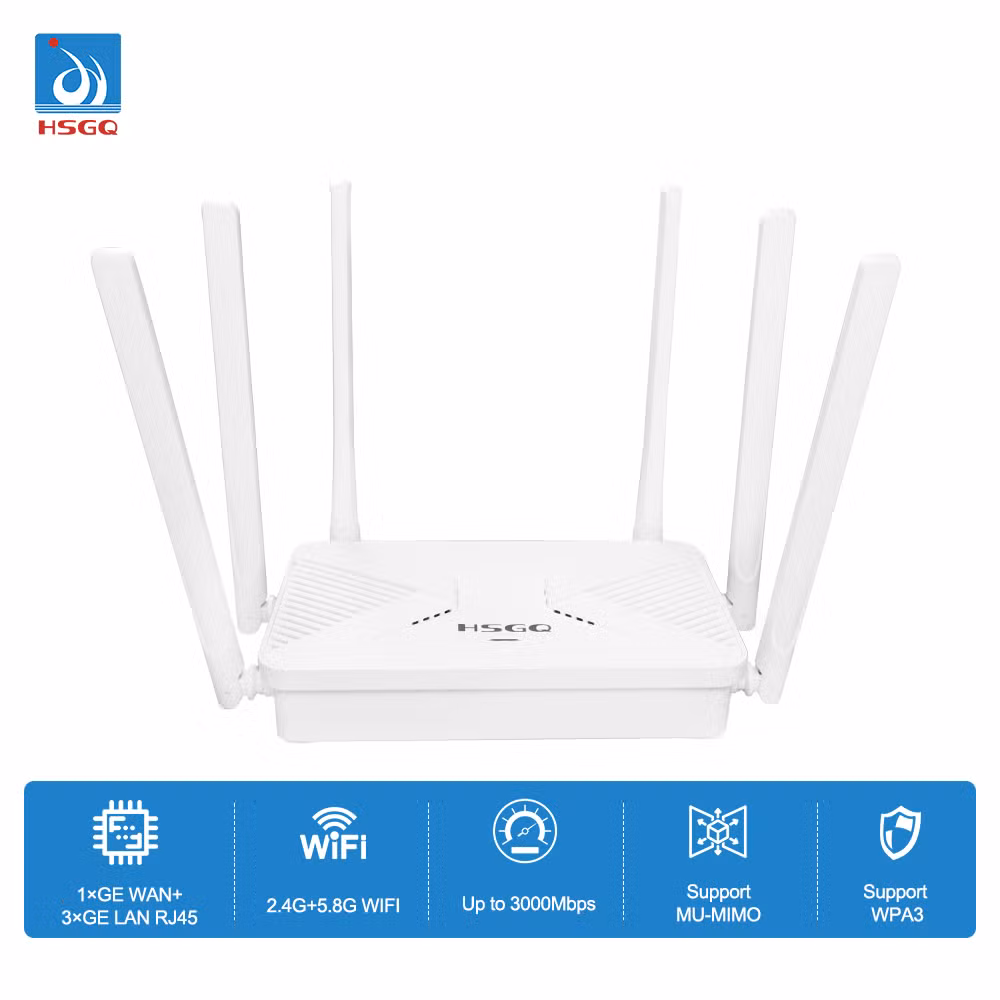 Dual Band WiFi6 Router 802.11ax Wireless Ax3000 WiFi 6 Router 3000Mbps Wi-Fi Access Point Ax3000 WiFi 6 Router