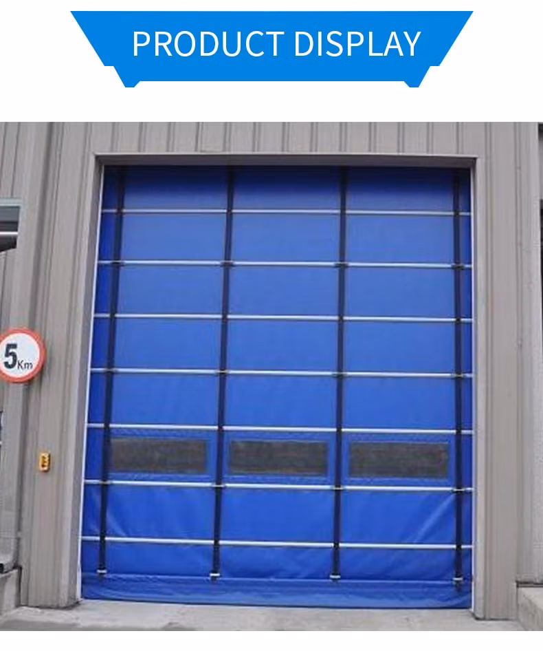 Safety Folding up Stack Fabric Stacking Fast Rapid Roller Shutter Door