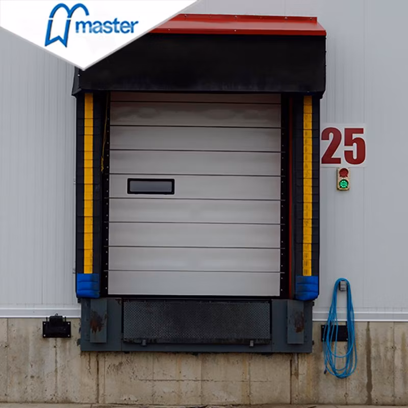 Master Well Top Selling Bulk Price Ajustable Heavy Duty Warehouse Retractable Loading Dock Seals PVC Curtain Sponge Inflatable Mechanical Dock Shelters