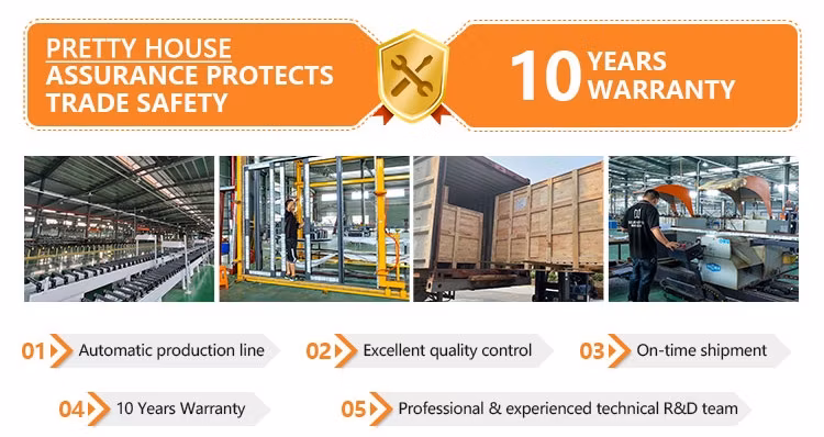 Prettyhouse Sectional Modern Industrial Automatic Aluminum Glass Bi-Fold Garage Door